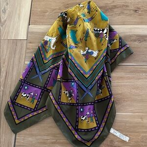 Boma by Jocelyn Mange Native Indians Petroglyph Scarf